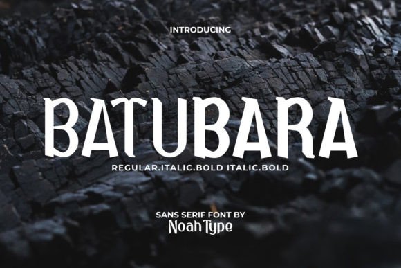 Batubara: A Dynamic Font for Modern Design