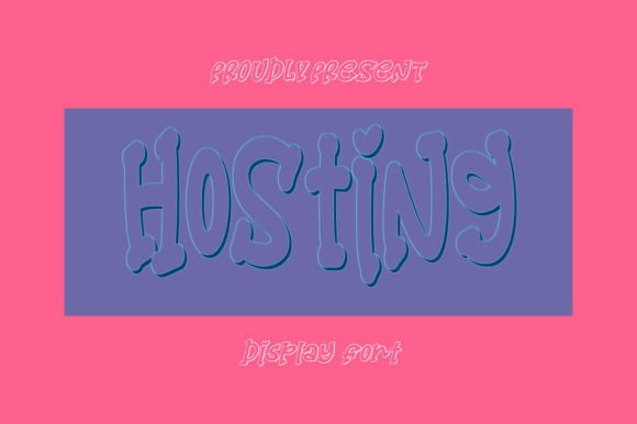 Hosting Font: A 3D Display Typeface for Creative Branding
