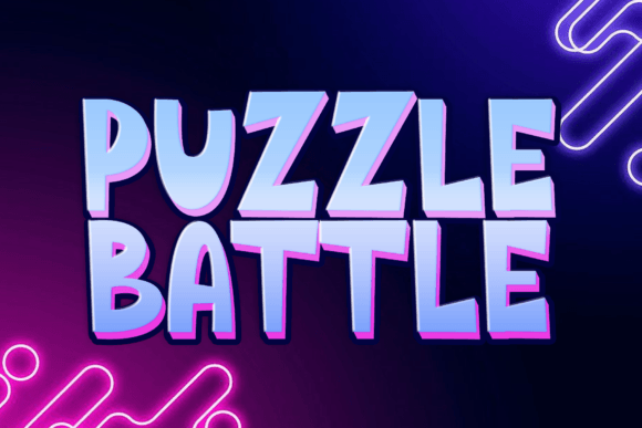 Puzzle Battle: A Playful Font for Creative Design