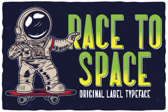 Race to Space: A Bold Font for Modern Design