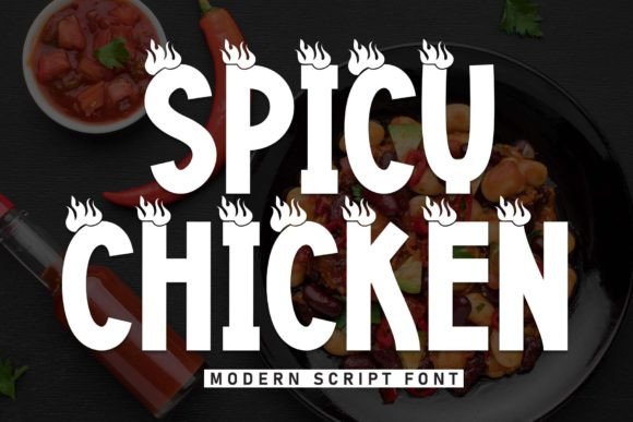 Spicy Chicken: A Fun Display Font for Bold Creative Projects